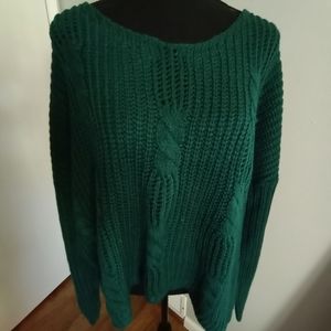 Canyon river blues LG Green sweater